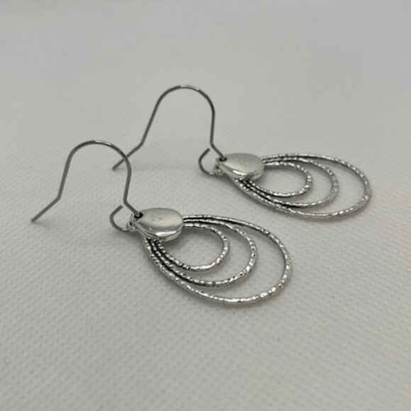 Triple Loop Earrings - Picture 9 of 9